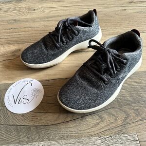 AllBirds Sneakers Wool Runner Mizzles Merino Wool Lace Up Women's Size 7 Gray